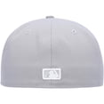 thumbnail image 4 of Men's New Era Gray Los Angeles Dodgers White Logo 59FIFTY Fitted Hat, 4 of 4
