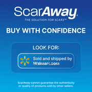 ScarAway Silicone Scar Sheets Shrink, Flatten and Fade Scars, Clear, 6 Count