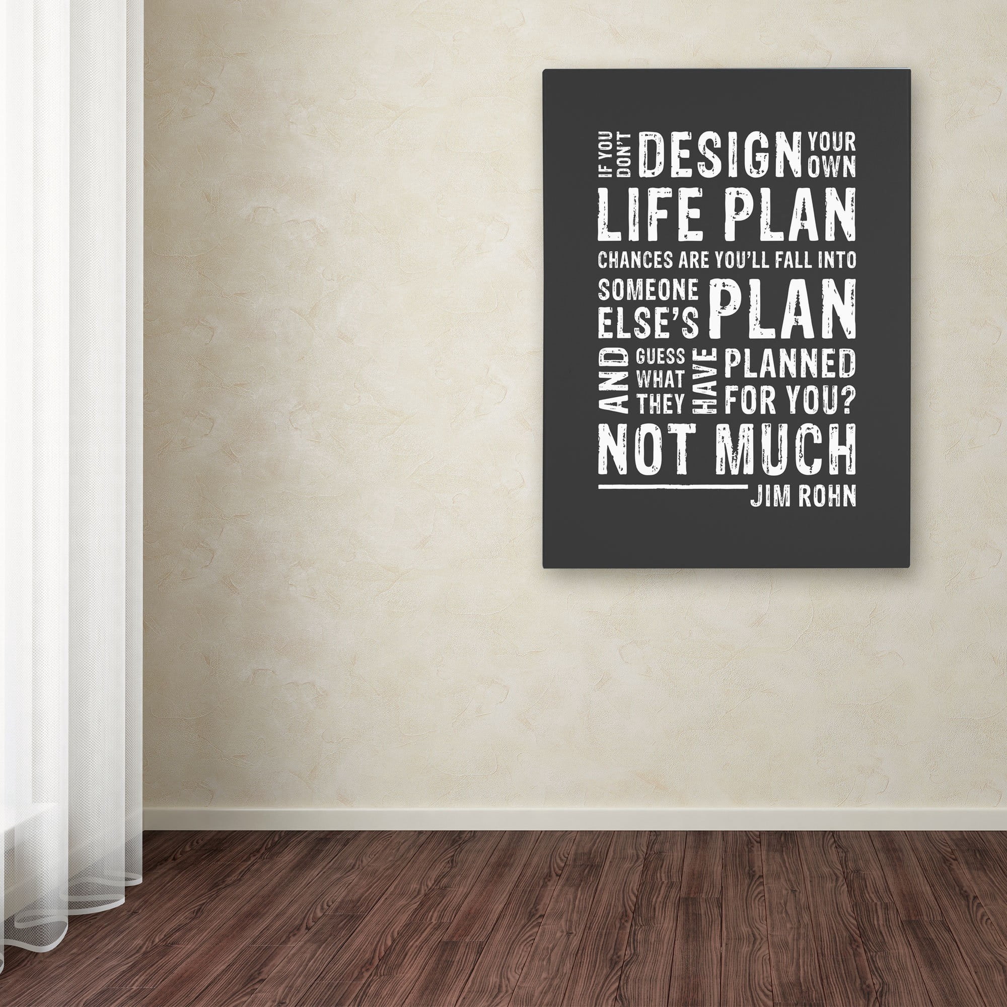 Trademark Fine Art "Design Your Own Life" Canvas Art by Megan Romo