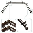 thumbnail image 3 of InStyleDesign  Eugene 13/16" Bay Window Double Curtain Rod - 20-36 inches, 38-72 inches, 3 of 5
