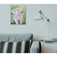thumbnail image 3 of Stupell Industries Baby Pig Animal Green Watercolor Painting Canvas Wall Art by George Dyachenko, 3 of 3