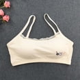thumbnail image 2 of SHenli Girls Training Bras Kids Spaghetti Crop Cami Wireless Cotton Bra for Girls 9-15 Years, 2 of 7