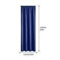thumbnail image 4 of HBBKVI Set of 2 Rod Pocket Blackout Curtains 52" × 63", Noise Reduction Luxury Curtains for Window Living Room Bedroom, Blackout Thermal Insulated Curtain Panels Blue, 4 of 6