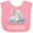 Pink and White, variant on Inktastic My Great Grandma Loves Me to the Moon and Back Elephant Boys or Girls Baby Bib