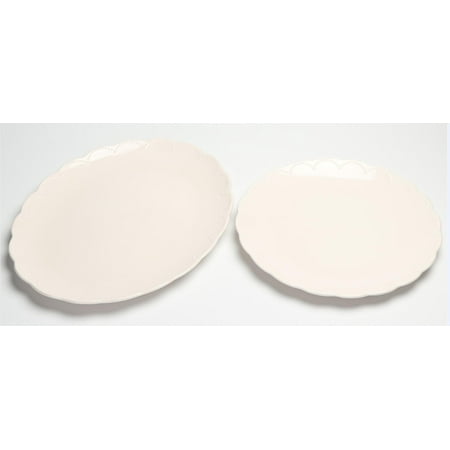 - Mainstays Oval and Round Platter, Set of 2 Serving Set