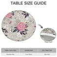 thumbnail image 6 of Round Fitted Tablecloth with Elastic Edges Fits 36"-44" Round Tables Pioneer Colorful Floral Waterproof Table Cover Washable Indoor and Outdoor for Party Kitchen Dinner Banquet Patio Picnic, 6 of 7