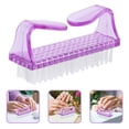thumbnail image 2 of Miangastore Durable Plastic Nail Brush for Home Use Purple Small Size Lightweight Practical Cleaning Tool, 2 of 8