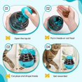 thumbnail image 4 of 1 juguetes para mascotas, juguetes dispensadores de comida para mascotas, juguetes no reversibles, divertidos juguetes interactivos para perros y gatos (azul), 4 of 5