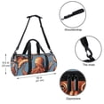 thumbnail image 5 of Fish Durable Duffle Bag with Travel Tote, Shoe Bag, and Gym Bags - 17.7 Inches, Large Capacity, Interior Zipper Pocket, 5 of 6
