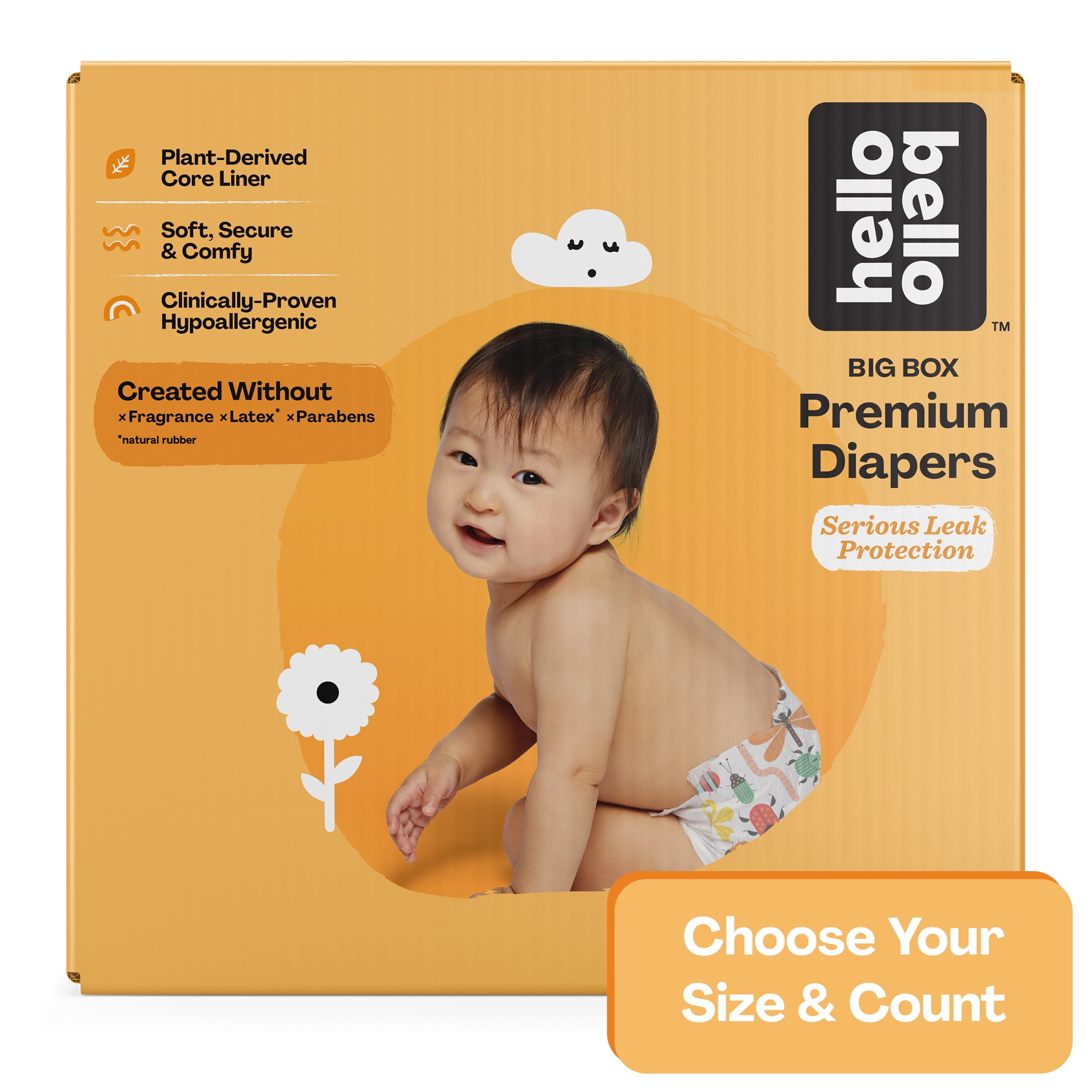 Hello Bello Diapers (Choose Your Size & Count)