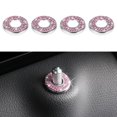 thumbnail image 1 of 4Pack Bling Car Inner Door Lock Pull Stickers, Rhinestones Bling Car Pull Rod Bolt Decoration Covers Interior Car Accessories, for Mercedes-Benz A/B/C/E Class GLC GLA GLK GLA, 1 of 2