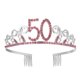 thumbnail image 1 of Sparkling Crystal Birthday Crown Hair Accessory For Women In Anniversary Celebration 1Pack, 1 of 2