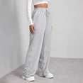 thumbnail image 4 of Outfmvch Wide Leg Pants Woman Sweatpants Women Baleaf Pants Women Track Pants Women Travel Pants Women Palazzo Pants for Women Gray 1 2xl, 4 of 7