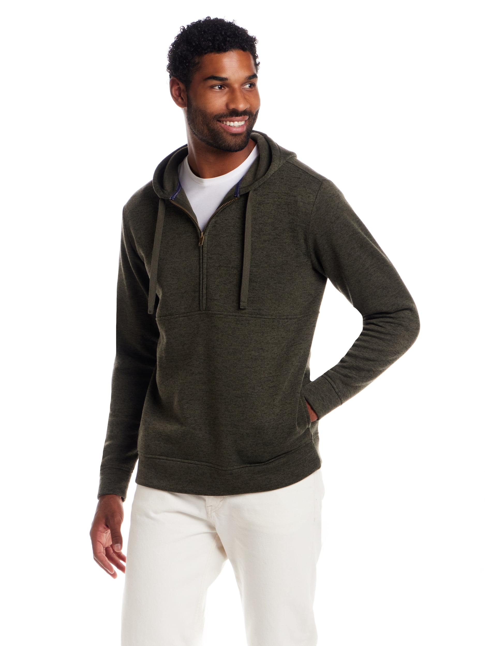 Frontier Threads Men's Long Sleeve Half Zip Pullover Hoody