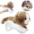 thumbnail image 1 of Lazy Cat Plush Toy Black Doll Soft Stuffed Animal For Couch Bedroom Decor, 1 of 6