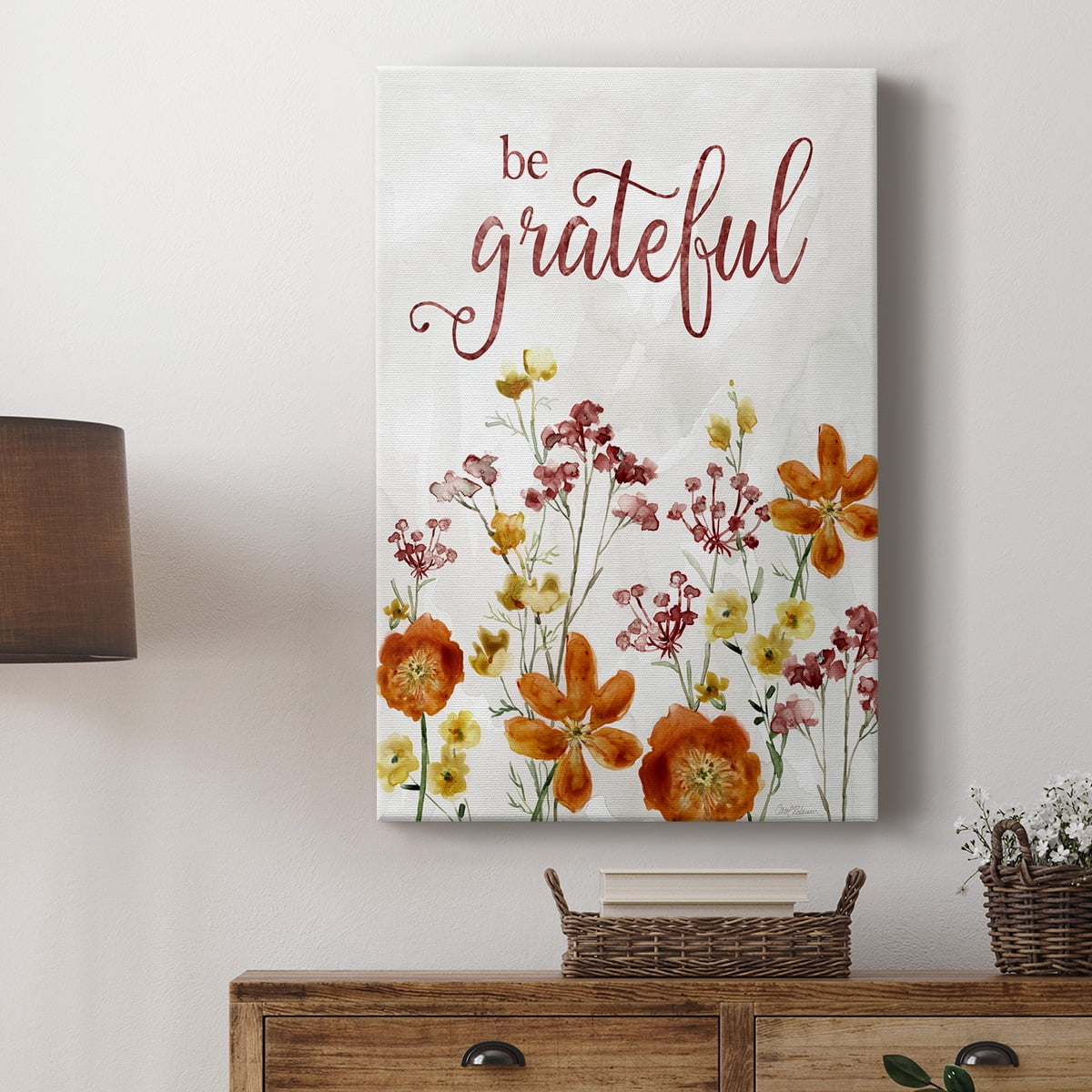 Grateful Catalina Bouquet Premium Gallery Wrapped Canvas - Ready to Hang