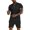Black, variant on Vedolay Two Piece Short Outfits Men's 2 Piece Summer Outfits Tracksuits Short Sleeve Shirts and Shorts Sets,Gray M