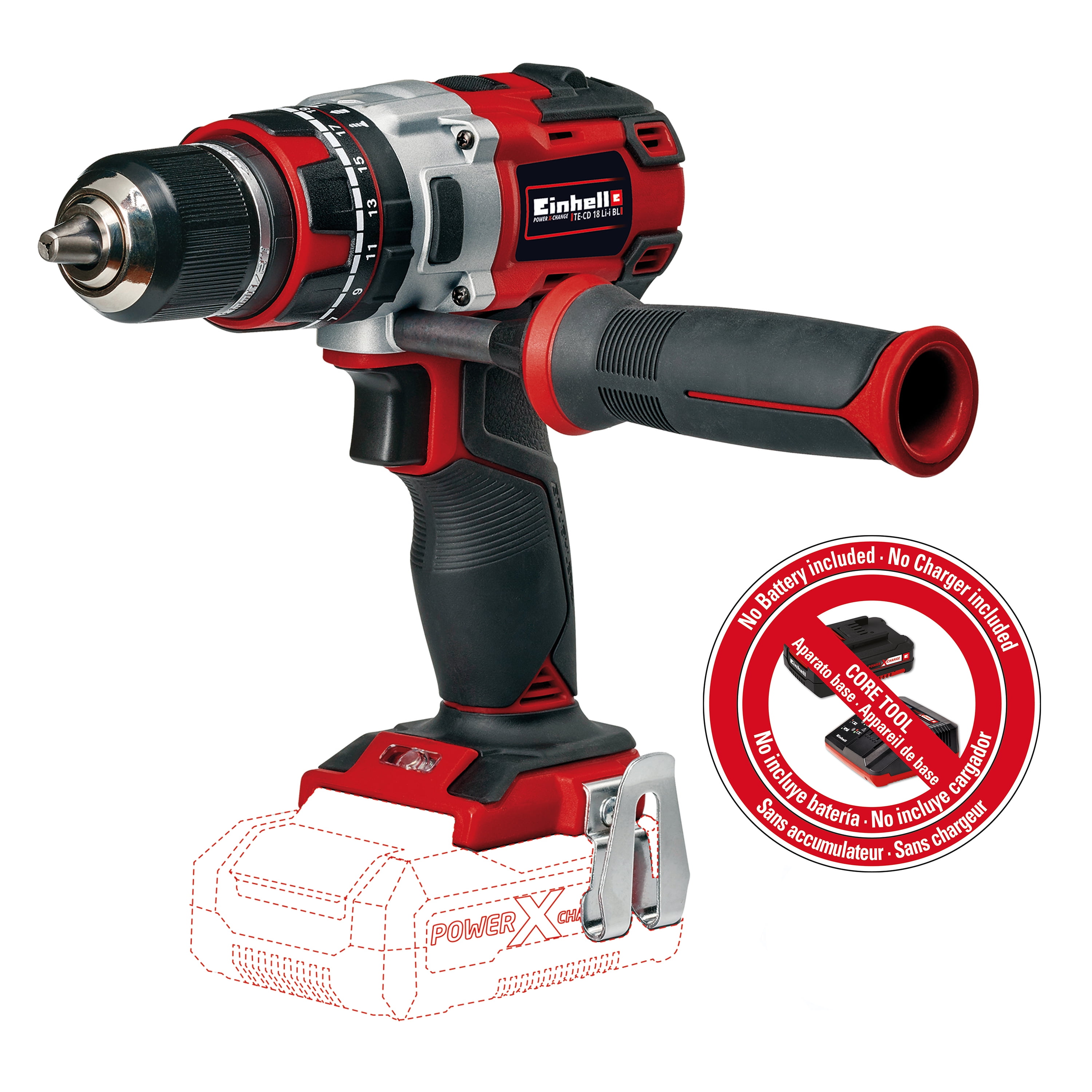 Einhell Te Cd Li I Bl 18 Volt Power X Change Cordless Brushless Impact Drill 1 2 Inch Tool Only Walmart Com