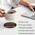 thumbnail image 3 of Red Plaid Christmas Coasters Set of 2, Absorbent Coasters for Drinks, Xmas Snowflake Botanical Poinsettia Coaster for Desk Coffee Table Protection, Home Decor House Warming Gifts 4", 3 of 8