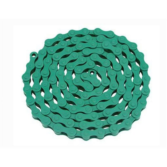 YBN Chain 1/2x1/8x112 Green. for bicycle Chain, bike chain, lowrider bikes, beach cruiser, chopper, limos, stretch, bmx