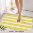 thumbnail image 6 of Yellow Striped Doormat Outdoor Entrance 18"x30", Modern Simple Monochrome Geometric White Absorb Moisture Dirt Door Mats, Non-Slip Rubber Backing Floor Mats Indoor, Low-Profile Front Door Rugs, 6 of 9