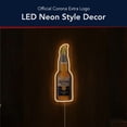 thumbnail image 5 of American Art Decor Classic Cerveza Corona Extra Bottle LED Plaque Sign - Retro Bottle Lighted Wall Decor for Man Cave, Garage, Bar & Game Room - Yellow Neon-Style Beer Sign, 5 of 7