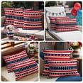 thumbnail image 2 of 2 Pack Outdoor Waterproof Throw Pillows,Red Blue Star and Stripe Flag Decorative Square Pillow Case Patio Pillows for Chair Couch Sofa 16x16in, 2 of 9