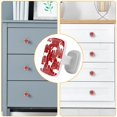 thumbnail image 4 of 4 Pieces Set Drawer Pulls Handle Square Wardrobe Cabinet Knobs with Stainless Steel Screws Furniture Kitchen Decor, 4 of 5