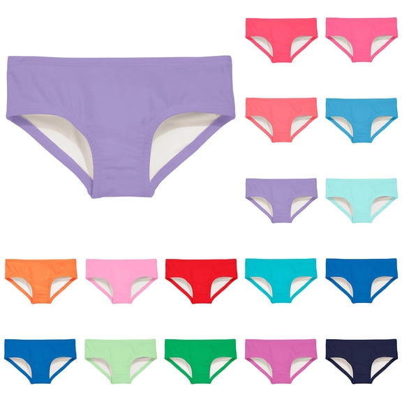Girls Swim Bikini Bottoms with Fully Lined, UPF 50 Sun Protection Swimsuit Soft Quick-Dry for Beach Pool
