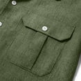 thumbnail image 6 of Cmfcve Mens Short Sleeve Shirts Classic Lapel Collared Button Down Shirts Dressy Casual Summer Tops with Chest Pockets, 6 of 8