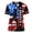 Blue, variant on Unisex Soccer Jersey 2026 Soccer Cup Crew Neck Athletic Football Fan Shirts Sport USA Mexico Canada Print Graphic Tees Vermilion L