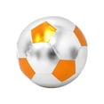 thumbnail image 2 of koolsoo 25cm Inflatable Soccer Ball Glossy Training for Club Competition Sports Gift Orange, 2 of 9