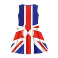 thumbnail image 3 of Suhoaziia Princess Dress Up for Girls Lightweight Swing Twirl Clothes,British Flag Crew Neck Skin Friendly Christmas Dresses for Girls Size 5T-6T, 3 of 5