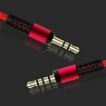 thumbnail image 7 of Naierhg 3.5mm Jack Male to Male Audio Cable 1.2m Aux Cable Volume Control with Mic for iPhone for iPad,Red, 7 of 7