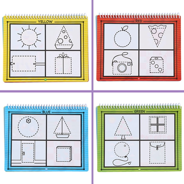 Libros para colorear de agua Libro de pintura de agua con bolígrafo de dibujo de agua para niños pequeños ANGGREK Otros