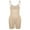 Beige, variant on Plus Size Open-Bust Shapewear Tummy Control Mid-Thigh Bodysuit, High-Waist Thigh Slimmer, Shapewear for Women