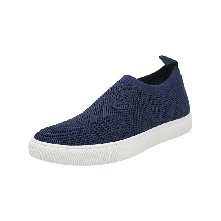 Kenneth Cole Women s Keeley Floral Navy Ankle High Fabric Slip On