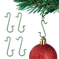 thumbnail image 3 of 200 Pcs 1.6in Christmas Ornament Hooks Christmas Tree Decoration Hangers Small Xmas Ball Hooks Mini Metal Wire Hanging Hooks S Shaped Hangers for Hanging Ornaments Charms Green, 3 of 5