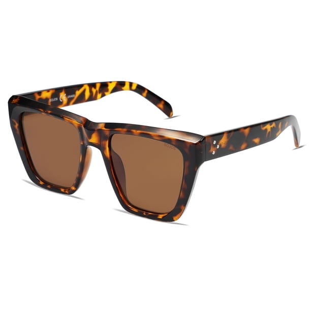 Gafas de Sol SOJOS de Moda, Sobredimensionadas, Cuadradas, de Ojo de Gato SJ2179