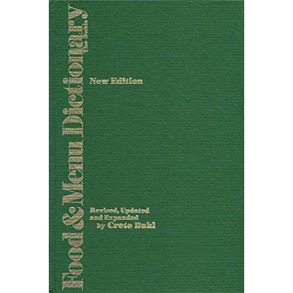 Pre-Owned Food & menu dictionary, 9780843605563, 0843605561, Hardcover, Revised Edition edition