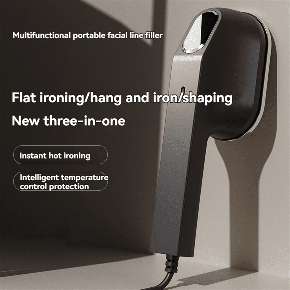 Garment Steamer Portable Steam Iron for Clothes Handheld Mini Vertical Ironing for Home Travel Wet Dry Ironing US Plug,B