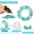 thumbnail image 2 of Sinkoo Sea Glass Wreath - Handmade 8.5 Inch Beach Wreath, Coastal Style Christmas Decor Wreaths for Home Decor, Door, Window, Kitchen Cabinet, Chair and Wall, 2 of 6