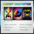 thumbnail image 3 of Gaming Room Decor Wall Art Set of 3, Video Gaming Theme Decor Gamer Room Gamepad Graffiti Posters Pictures Wall Art, Gaming Canvas Painting Prints for Teen Boys Room Decor Unframed, 3 of 6