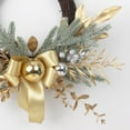 thumbnail image 5 of Christmas Rattan Wreath for Front Door Hanging Branch Garland Decorations, 5 of 5