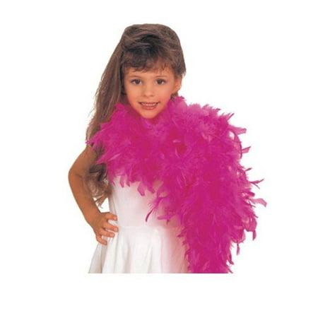 Girls Hot Pink Feather Boa Halloween Costume Accessory