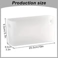 thumbnail image 3 of 1pc Adhesive Mount Inside Cabinet Door Storage, 10inch×3.3inch×3.7inch, Bin Holder for Lid, Kitchen Organizer Over Door Adhesive Containers, No Drilling Bathroom Pantry Wall Basket, White, 3 of 6
