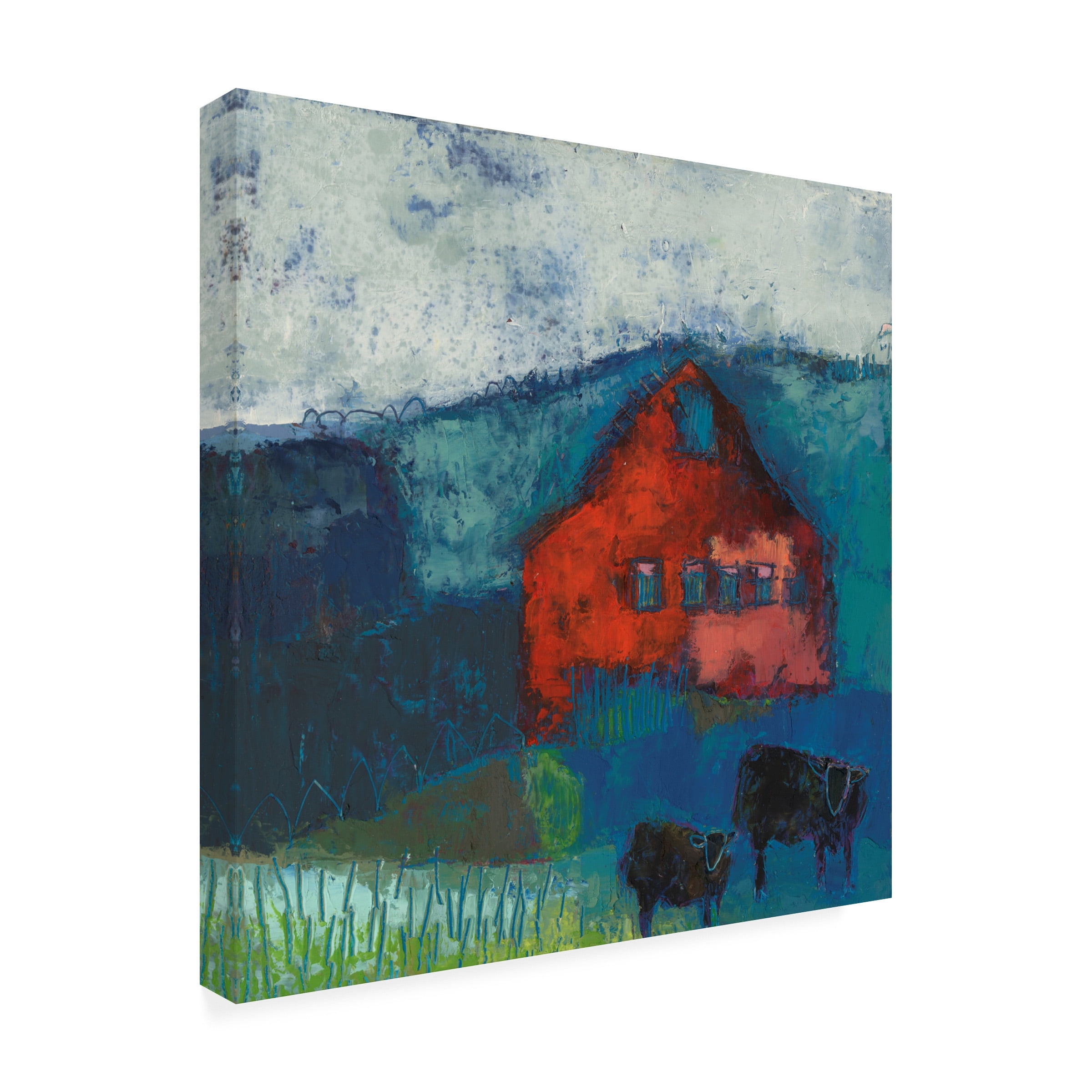 Sue Jachimiec 'Bremen Bluff Barn' Canvas Art