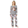 thumbnail image 2 of Halloween Family Pajamas Set Long Sleeve Crew Neck, Soft Matching Halloween Pajamas with Ghost Pumpkin Print, Spooky Family Halloween Pajama Set Sleepwear, 2 of 4