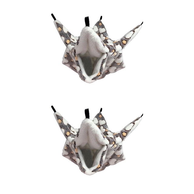 Greeniant Hamaca de rata hecha a mano diseño especial cama colgante práctica suministros para mascotas de lana para hámster ardilla Me encanta el cafe 20x20 2piezas