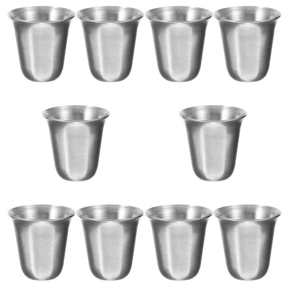 NIYANGLE 10Pcs Stackable Communion Cup in 1.26X1.26X1.26in for Religious Ceremonies